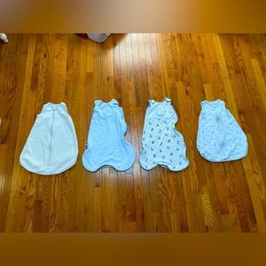 Baby Boy Bundle EIGHT ITEMS = Sleep Sacks + FOUR Sleepers
